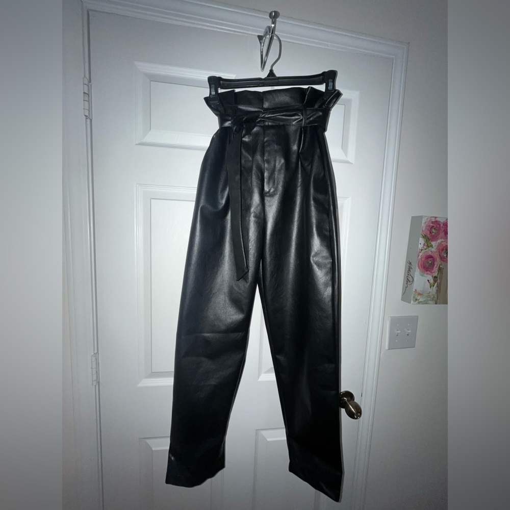 Black leather pants!
